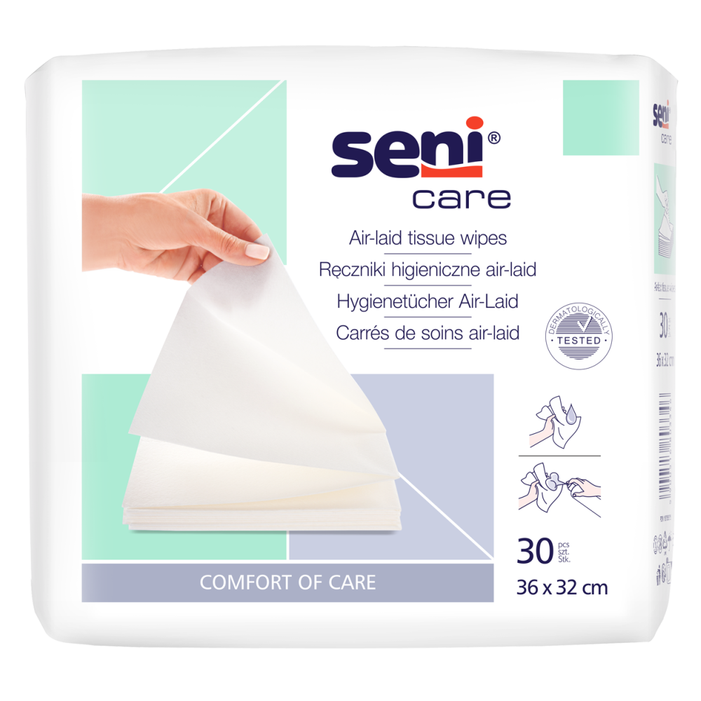 Carrés de soins air-laid