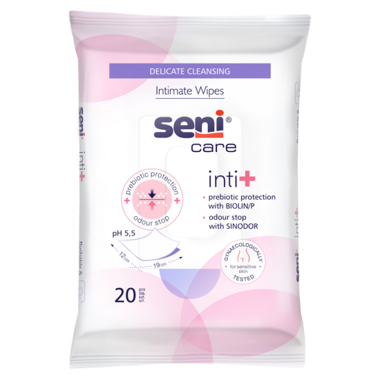Lingettes humides Seni Care Inti+