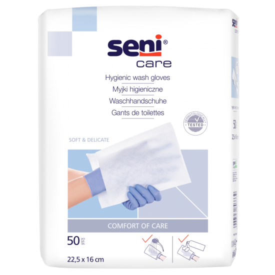 Gants de toilette non-plastifiés